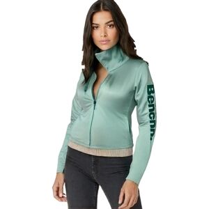 Bench Mint Full Zip Long Sleeve Sweater Small